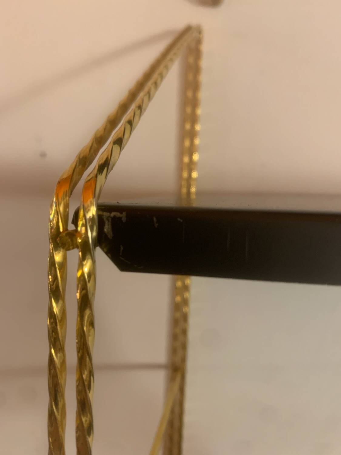 Vintage metal wall shelf