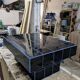 Black tiled coffee table and midnight blue grout