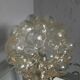 Vintage Helena Tynell Bubble Glass Lamp Brass Base Glashütte Limburg 1960