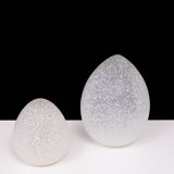 France set Egg lamps Domec Luminaires 1970s