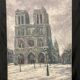 Pierre PERESS (1919-1990) Notre-Dame de Paris, Huile sur toile 1980's