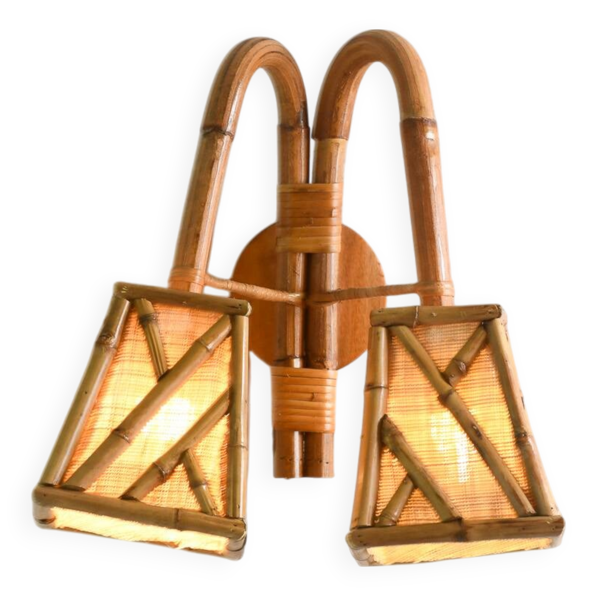 Double Bamboo Wall Sconce