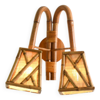 Double Bamboo Wall Sconce