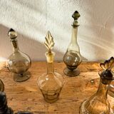 Art Deco Collection of 10 Sculptural Carafes Sweden 1920s