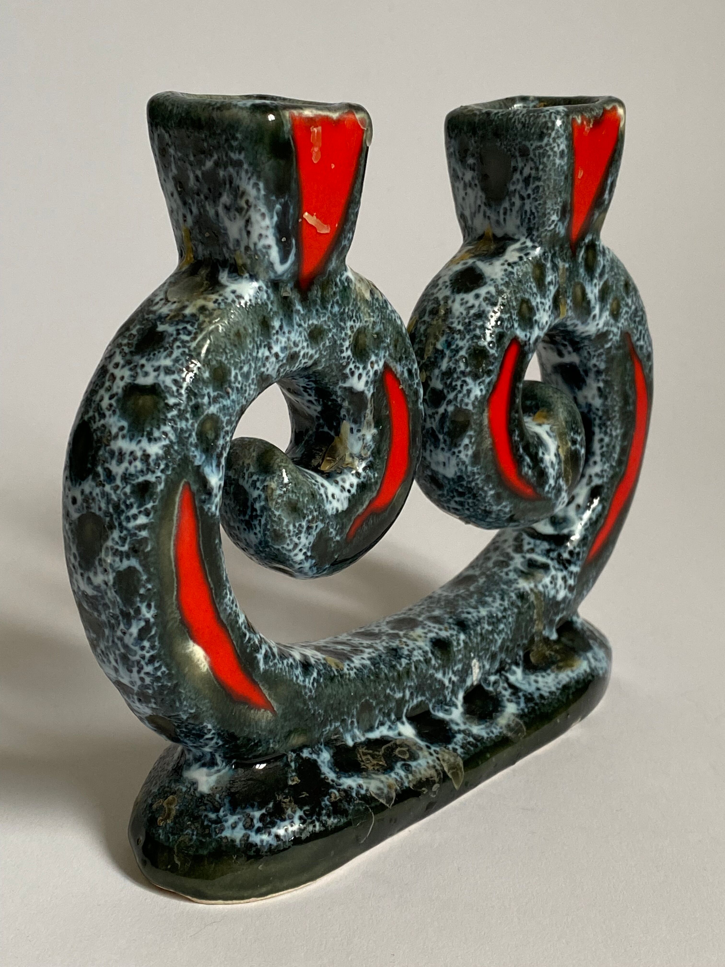 Seventies volute candle holder