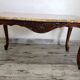 Wood and marble coffee table in Louis XV style