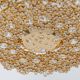 Chandelier in gilded brass and crystal glass inlaid by Palwa, Germany, 1970s.
