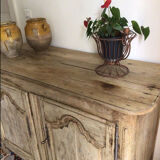 Nineteenth pickled oak sideboard