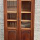 Oak library 1950s French Design Art Deco display cabinet