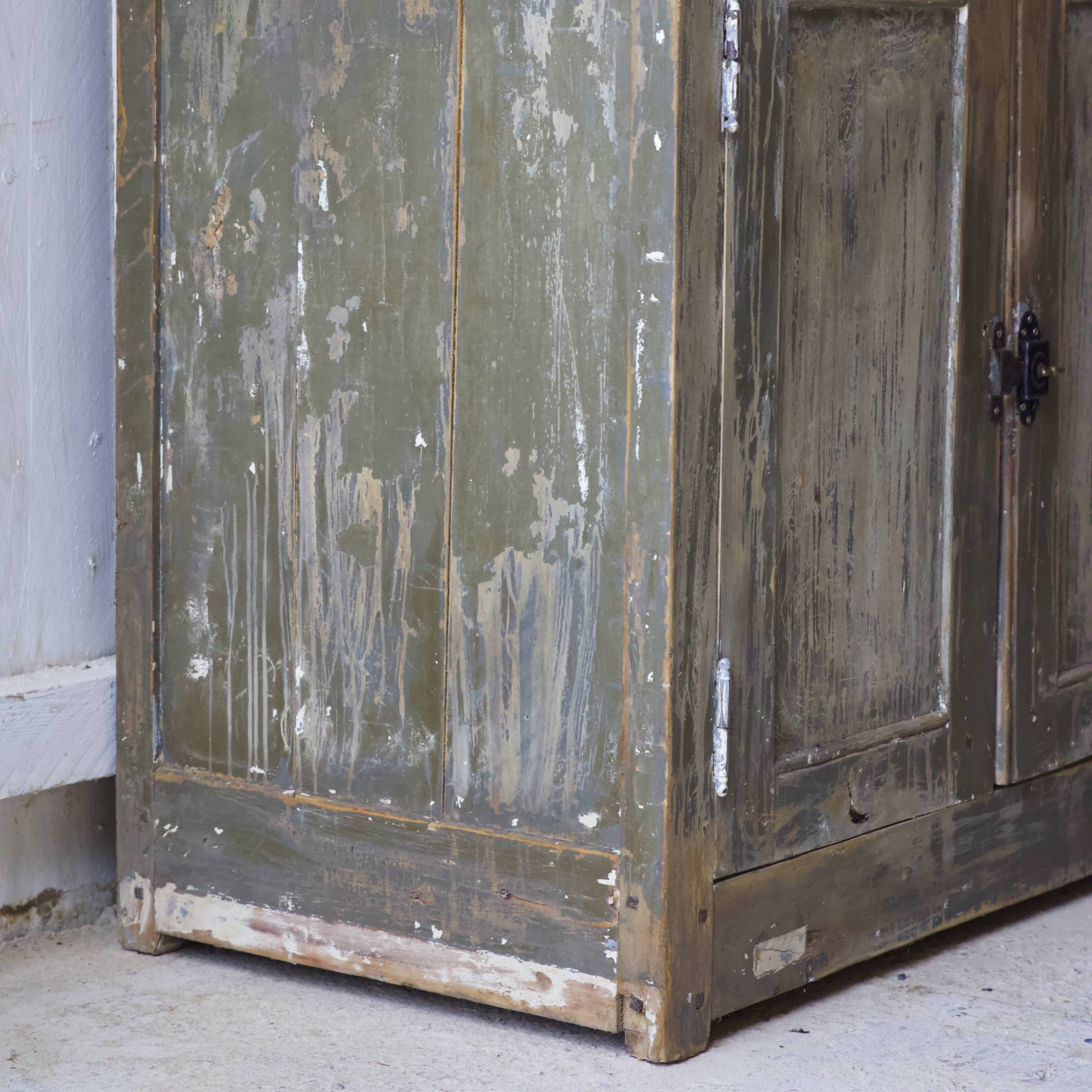 Sideboard in weathered gray wood