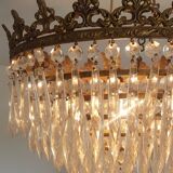 Old chandelier with stamps