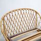 Vintage rattan basket bed 90cm x 190cm