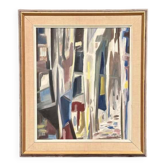 Huile sur toile suédoise – “Allée abstraite” par Kurt Persson