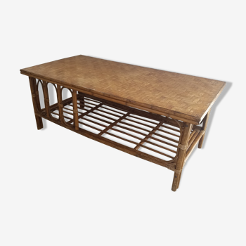 Rattan coffee table