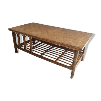 Rattan coffee table