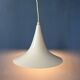 Suspension Space Age white Mid-Century witch hat shaped