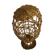 Head to rattan hat, milliner's marotte