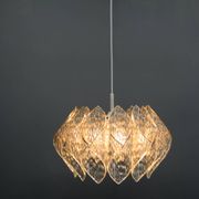 Suspension en résine et verre du milieu du siècle, années 1960
