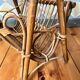 Vintage magazine holders light rattan