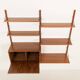Poul Cadovius shelving unit with a desk in walnut for Cado, 1960s