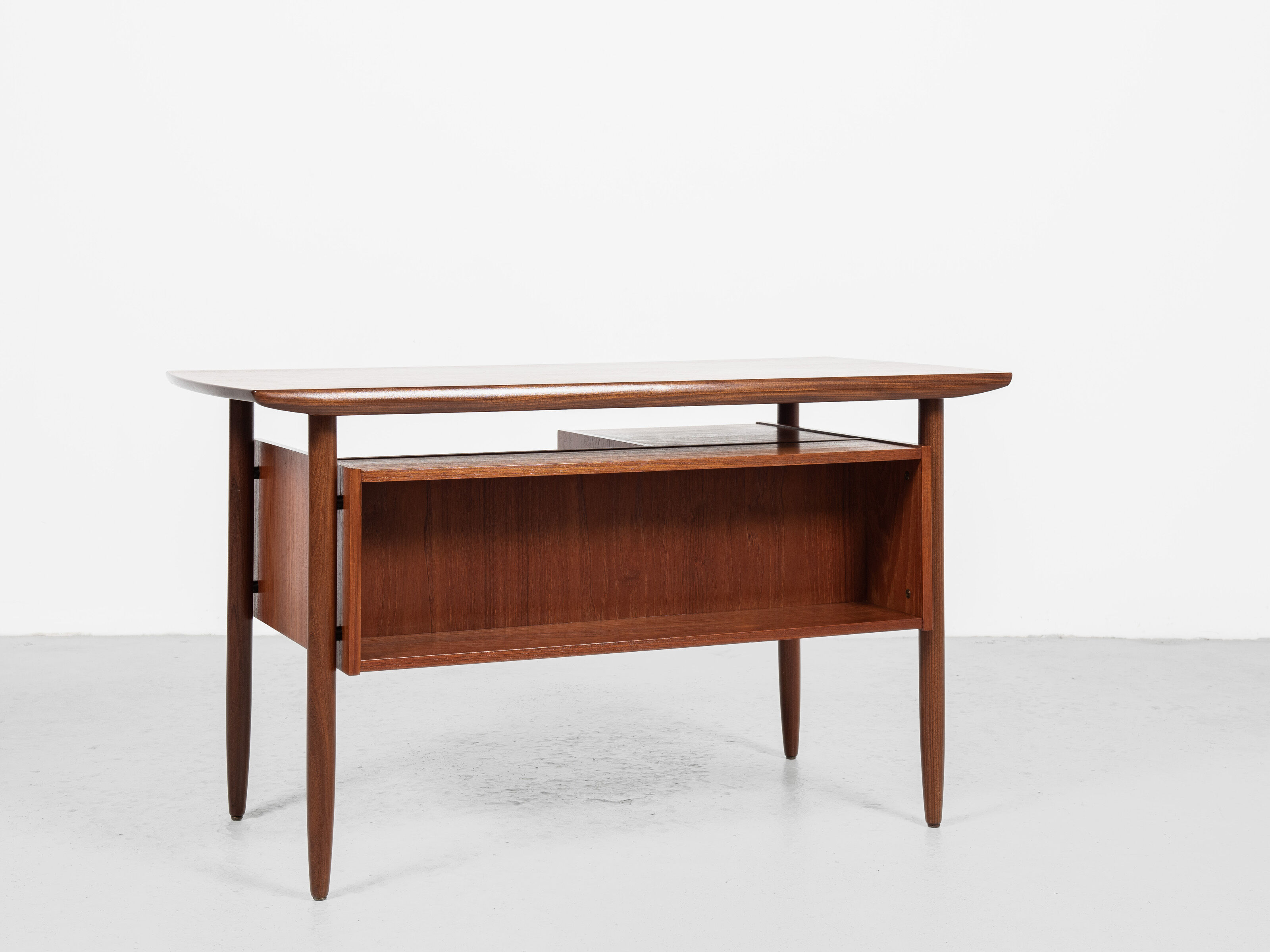 Midcentury Danish desk in teak 1960s - with 2 drawers