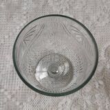 Chiseled crystal vase