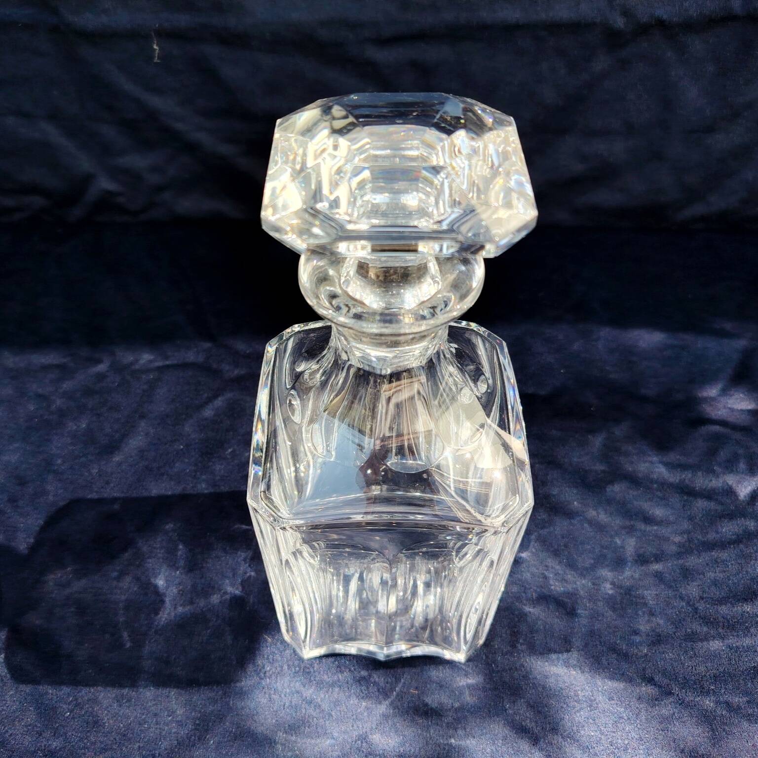 Whiskey decanter, crystal, Harcourt 1841, Baccarat