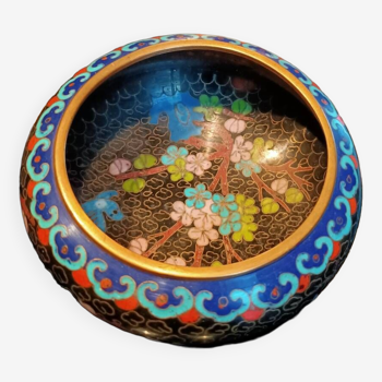 Cloisonne enamel cup diameter 10.5 cm