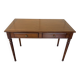 Bureau ancien merisier et marqueterie 2 tiroirs et 2 tablettes 112x60 h76cm
