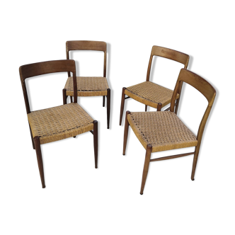 Lot of 4 chairs Niels Otto Moller