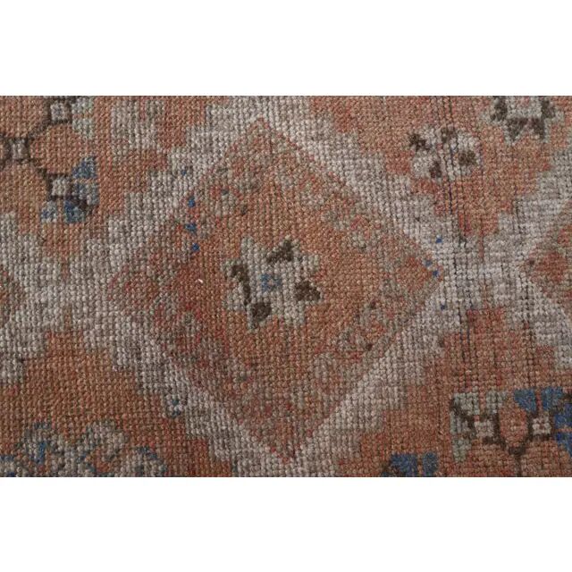 1970s Turkish Hand-Knotted Wool Cotton Red Runner 101x320
