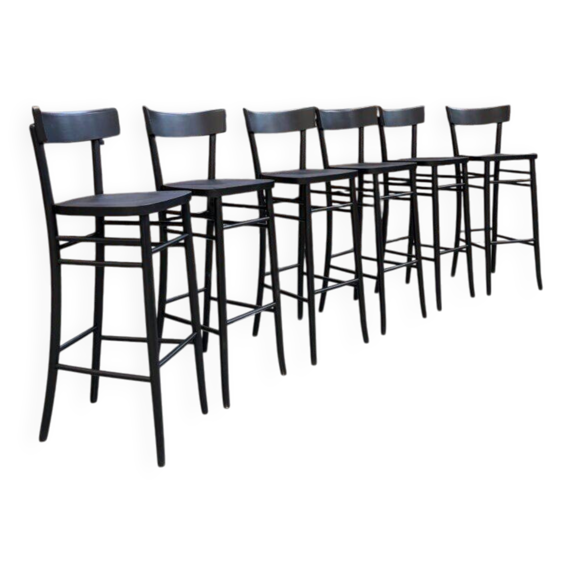 Suite de 6 tabourets de bar