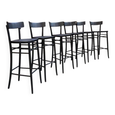 Suite de 6 tabourets de bar