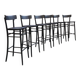Suite de 6 tabourets de bar