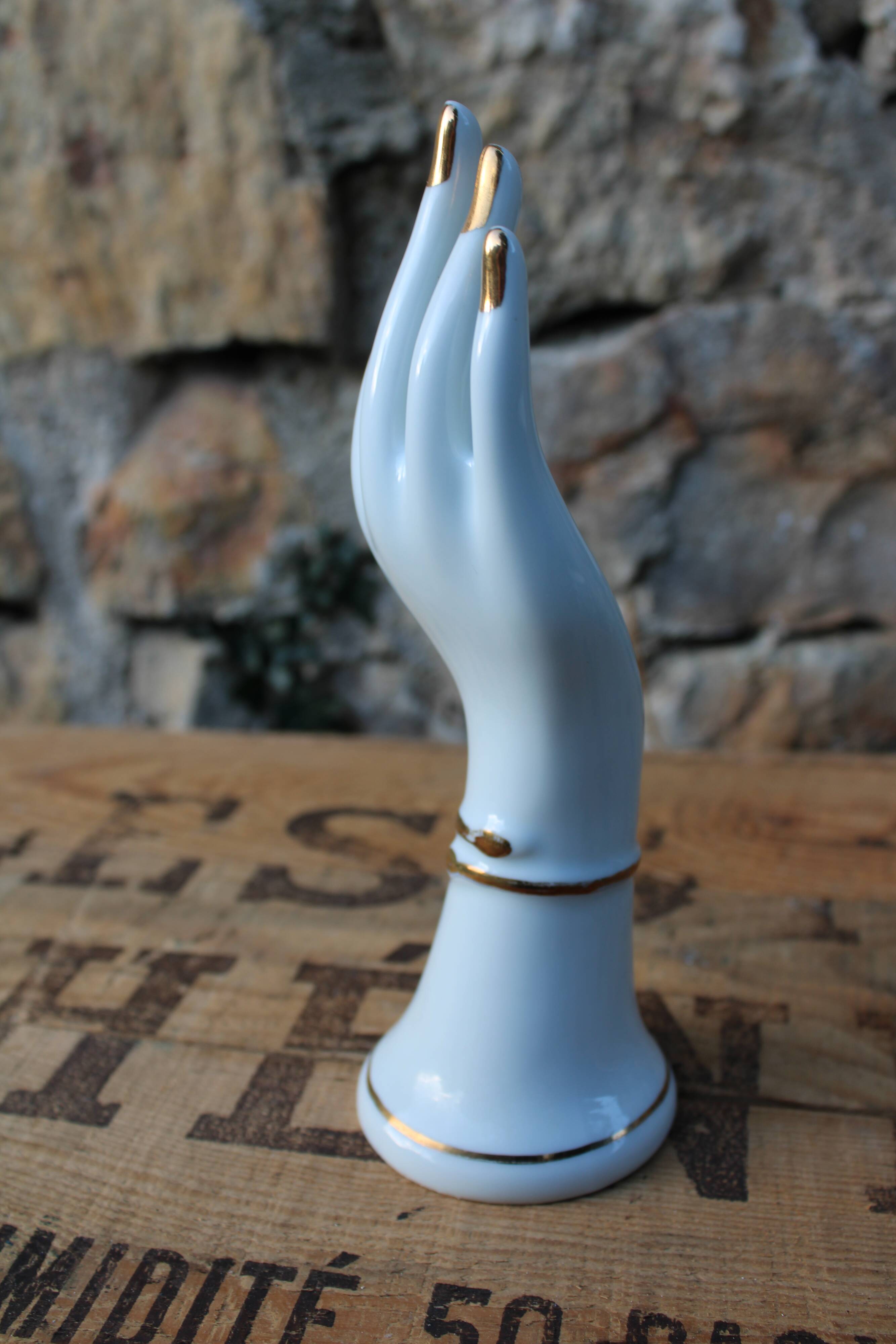 Limoges hand porcelain soliflore vase