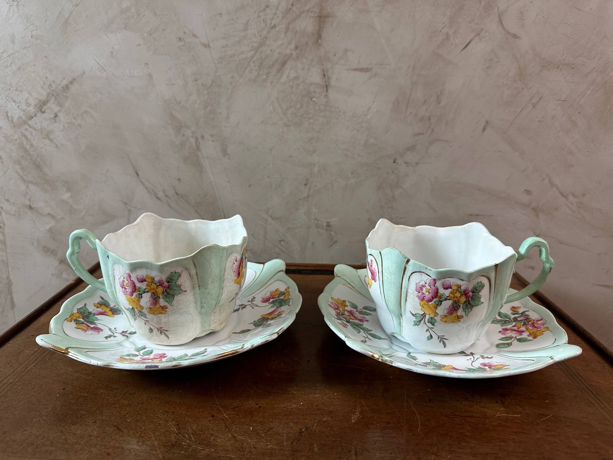 Pair of porcelain lunches