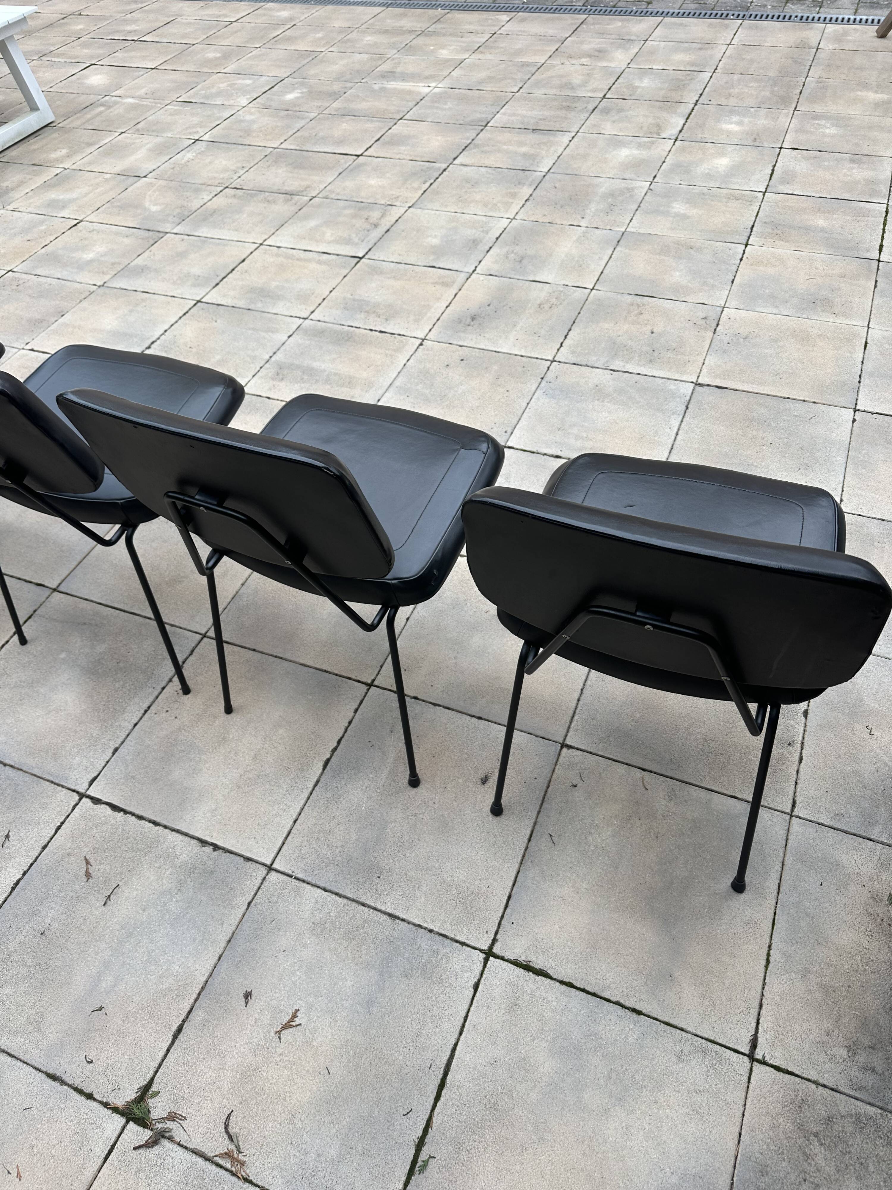 Set of 6 Pierre Paulin CM 196 chairs for Thonet – 1960s