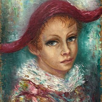 Table HSP Anna de Banguy "Harlequin with the Red Hat" 1953