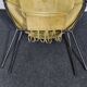 Chaise ballon pliant en cuir vintage