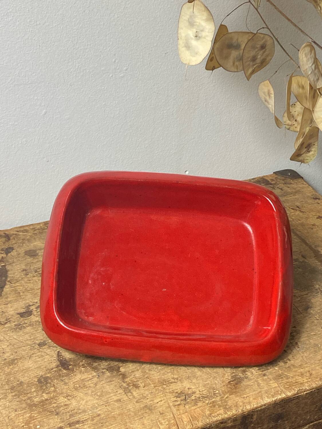 Glazed ceramic dish