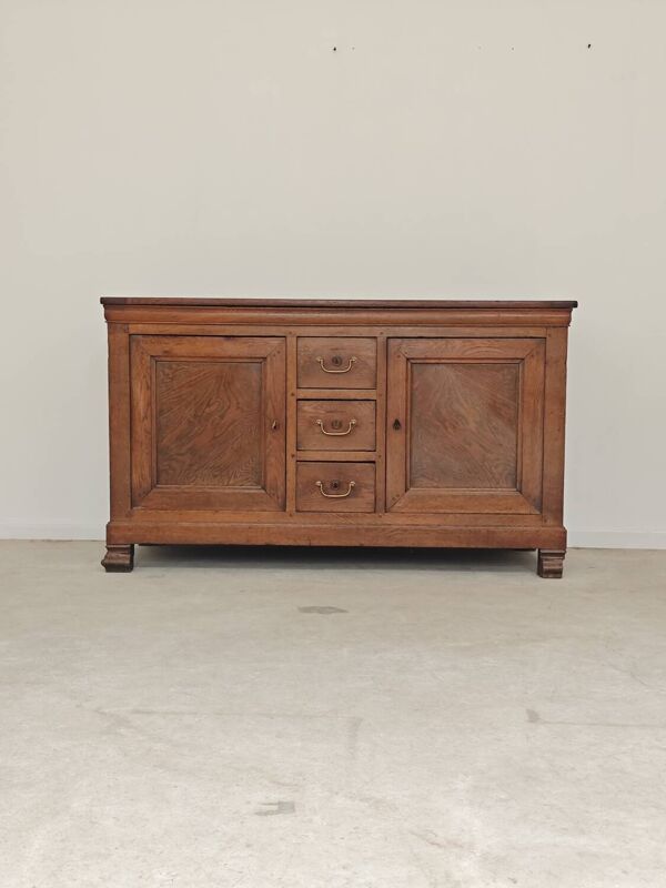 Ancien meuble de métier bois massif , buffet pétrin 18eme siècle