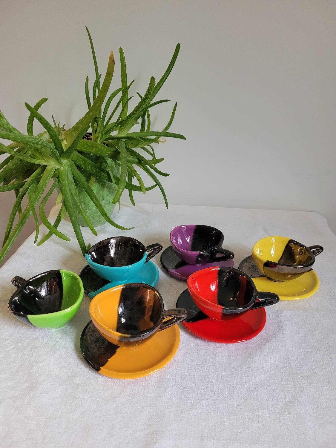 Vallauris coffee service by Auguste Lucchesi