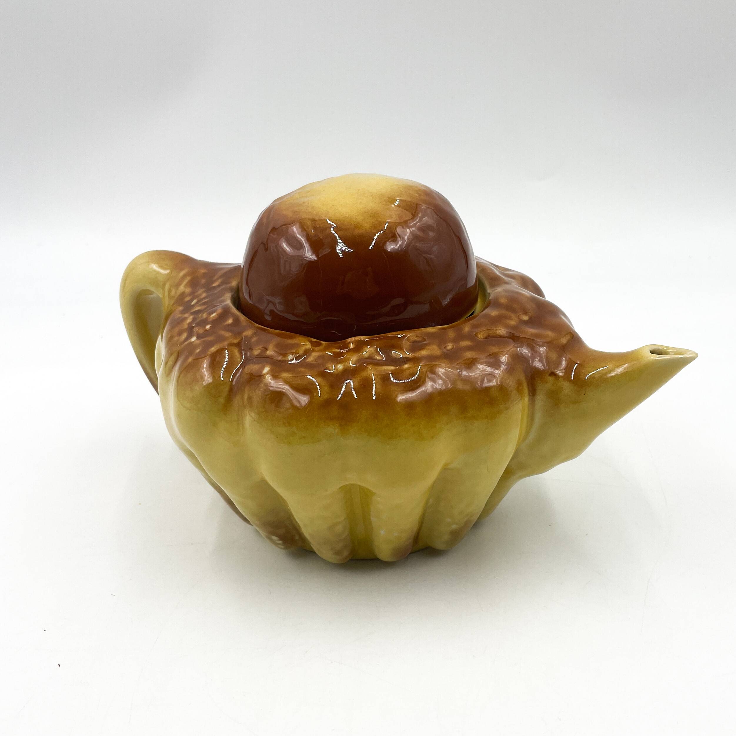 French Brioche Teapot "Shapes and Sculptures" 80s