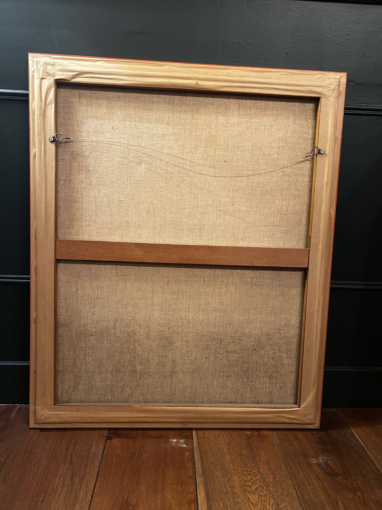 Oil on canvas signed - Portrait of a woman with green eyes