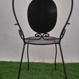 Set of 4 armchairs vintage iron