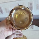 Art Deco vase amber glass