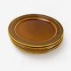 6 flat plates earthenware of Saint Amand model Toulouse