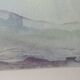 Paire d'aquarelles marines