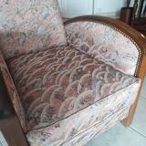armchair (wood - fabric)