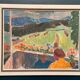 Swedish Oil on Panel – “Balcony View” by John Hedman